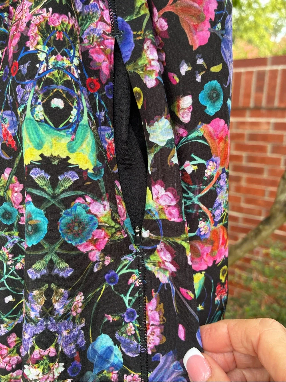 LULULEMON Hotty Hot High-Rise Skirt Skort Flowerscope BlackMulti Size 12